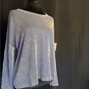 Striped Blue and White Women's Camisole